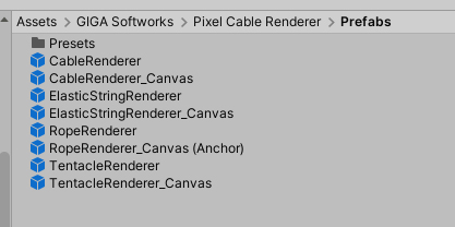 Cable prefabs