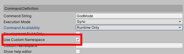 Namespace Setup