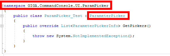 Parameter Pickers