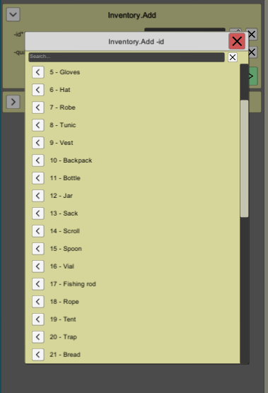 Parameter Pickers