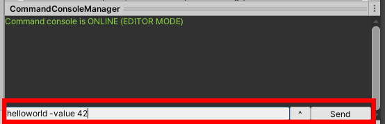 Editor Console